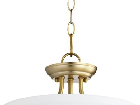 13 W Rossington 2-light Dual Mount Light Fixture Aged Brass Hot on Sale