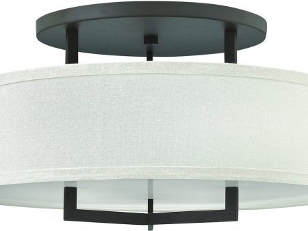 26 W Hampton 1-Light LED Semi Flush Mount Buckeye Bronze Online now