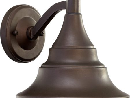 7 H Sombra 1-Light Outdoor Wall Lantern Oiled Bronze For Sale