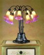 22 H Pond Lily  10-Light Tiffany Table Lamp Hot on Sale