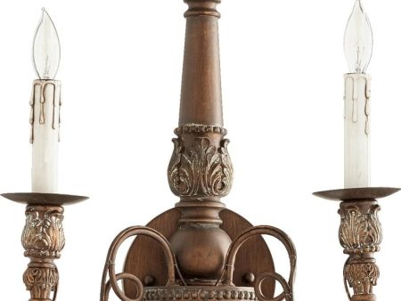 12 W Salento 2-Light Wall Sconce Vintage Copper Online now