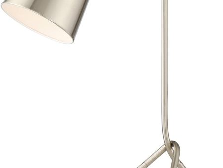 24 H Quana 1-Light Table Lamp Brushed Nickel Online Hot Sale