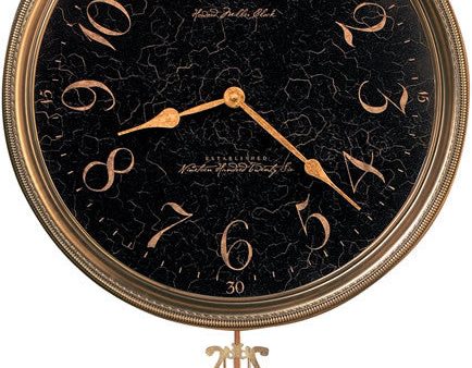 21 H Paris Night Wall Clock Antique Brass Online Hot Sale