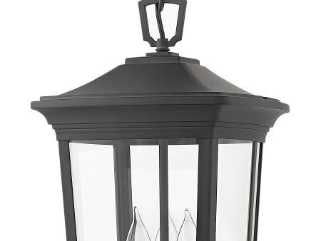 10 W Bromley 3-Light Outdoor Hanging Light in Museum Black Online Sale