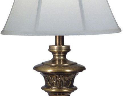 34 H 3-Way Table Lamp Smoked Umber For Sale