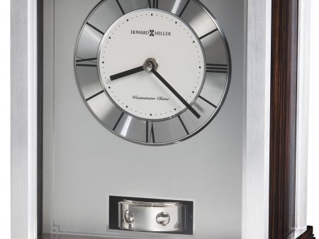 12 H Gardner Clock Ebony and Silver Tone on Sale