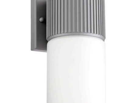 10 H Manhattan 1-Light Indoor Outdoor Wall Sconce Grey Online Sale