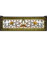 10 H x 33 W Fairytale Transom Stained Glass Window on Sale