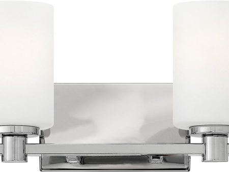 13 W Karlie 2-Light Bath Light Chrome For Sale