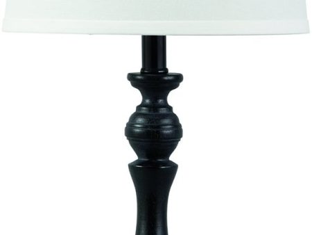 25 H Kian 1-Light Table Lamp Black White Online now