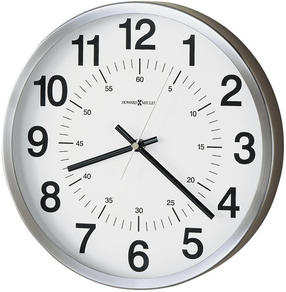 12 H Easton Wall Clock Spun Nickel Online Hot Sale