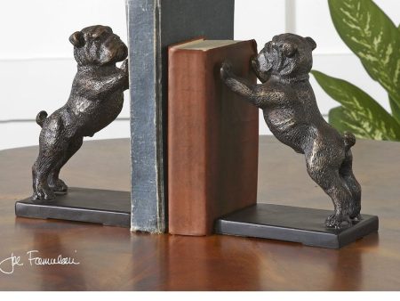 7 H Bulldogs Cast Iron Bookends Set of 2 Online Sale