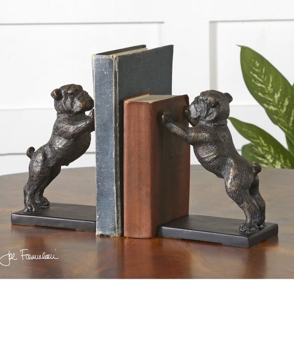 7 H Bulldogs Cast Iron Bookends Set of 2 Online Sale