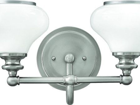 16 W Ainsley 2-Light Bath Light Brushed Nickel on Sale