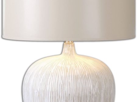 23 H Georgios 1-Light Table Lamp Distressed Aged Ivory For Discount