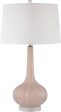 20 H Abbey Lane 1-Light 3-Way Table Lamp Pastel Pink For Sale