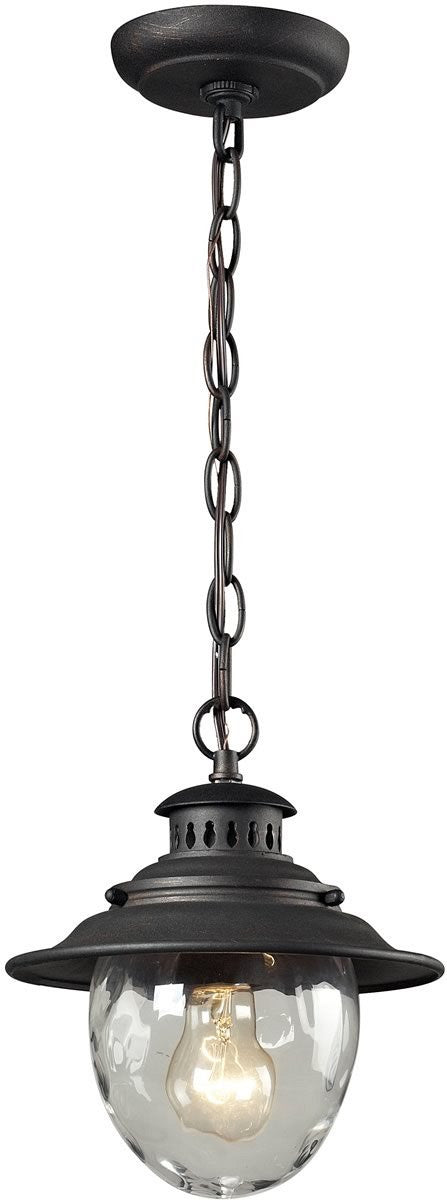 8 W Searsport 1-Light Outdoor Hanging Weathered Charcoal Online now