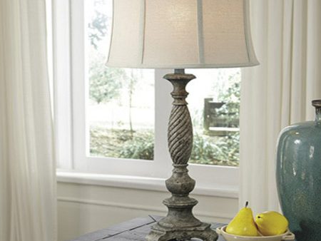 34 H Alinae Poly Table Lamp Antique Gray Online