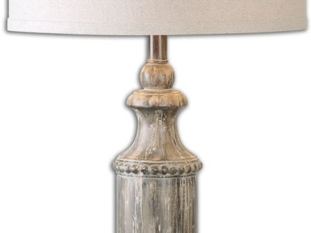 31 H Agliano 1-Light Table Lamp Aged Dark Pecan   Burnished Wash For Discount