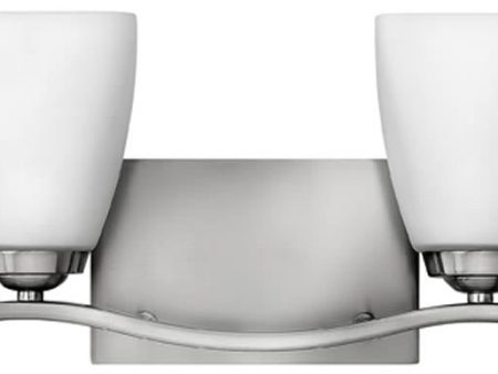 16 W Josie 2-Light Bath Vanity Brushed Nickel Online Sale