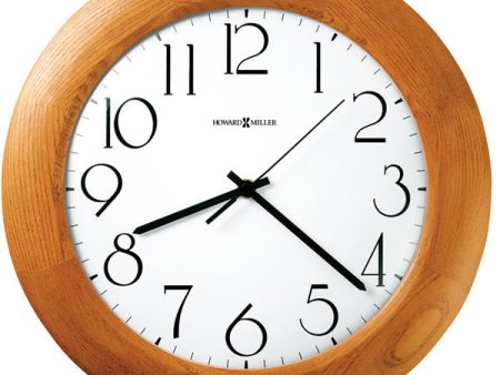 13 H Santa Fe Wall Clock Champagne Oak Supply