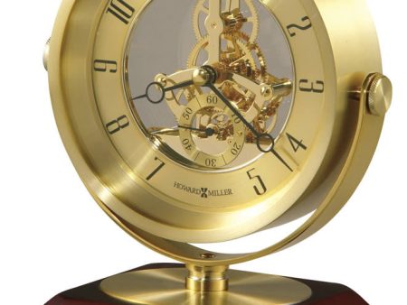 7 H Soloman Tabletop Clock Brushed Brass For Cheap