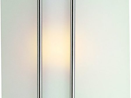 8 W Checks Wall Sconce Polished Steel Online now