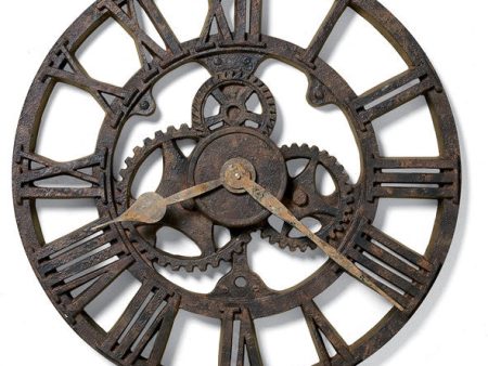 22 H Allentown Wall Clock Rusted Antique Online now