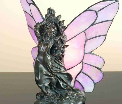 8 H Submitting Fairy Sculpture Pink Iridescent Supply