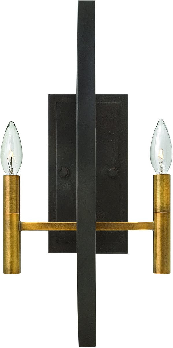 10 W Euclid 2-Light Wall Sconce Spanish Bronze For Cheap