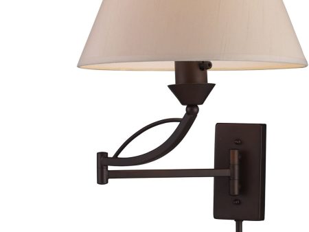 12 W Elysburg 1-Light LED Swingarm Sconce Aged Bronze Discount