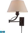 12 W Elysburg 1-Light LED Swingarm Sconce Aged Bronze Discount