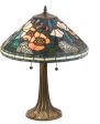 22 H Tiffany Poppy Cone Table Lamp For Sale