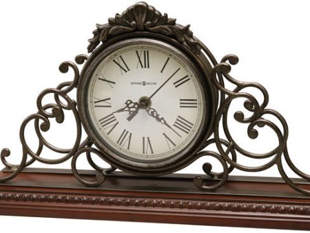 9 H Adelaide Mantel Clock Wrought Iron Sale