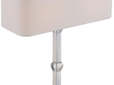 24 H Cairo 2-Light Table Lamps Chrome For Sale