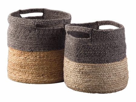 Parrish Basket Set (Set of 2) Natural Black Online now