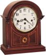 12 H Barrister Mantel Clock Mahogany on Sale