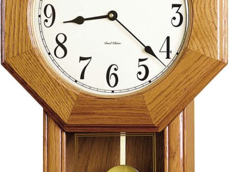 22 H Elliott Pendulum Wall Clock Wood Supply