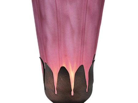 7 H Lavender Pond Lily Accent Lamp on Sale