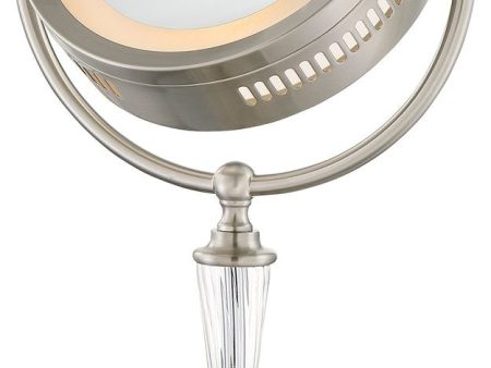 19 H Vogue 1-Light Table Lamp Brushed Nickel Online now