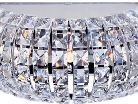 13 W Bijou 3-Light Xenon Wall Sconce Polished Chrome For Sale