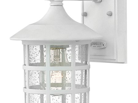 9 H Freeport 1-Light Small Outdoor Wall Light in Classic White Discount