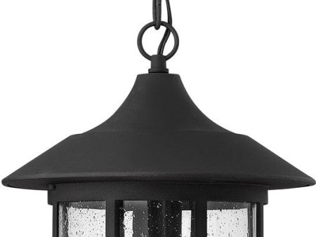 10 W Freeport 1-Light Outdoor Hanging Light Black Hot on Sale