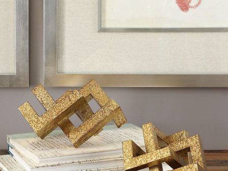 11 H Ayan Gold Accents Set of 2 on Sale