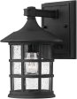 9 H Freeport 1-Light Outdoor Wall Light Black For Discount