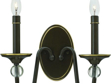 13 W Eleanor 2-Light Wall Sconce Light Oiled Bronze Fashion