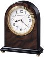 7 H Bedford Table-top Clock High-Gloss Walnut For Sale