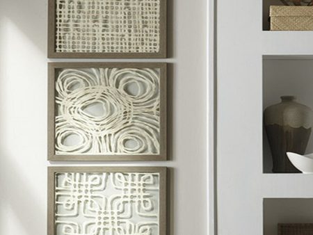 20 H Odella Wall Decor (Set of 3) Cream Taupe on Sale