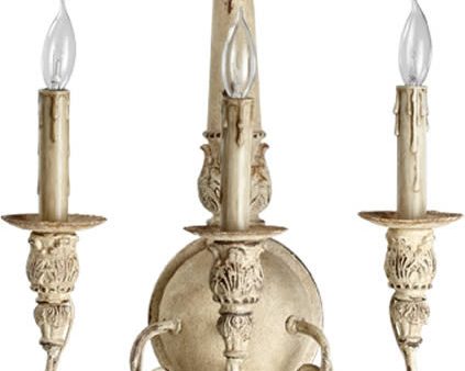 14 W Salento 3-Light Wall Sconce Persian White Discount