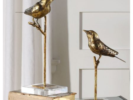 13 H Passerines Bird Sculptures Set of 2 Discount